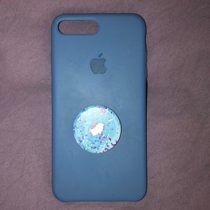Apple silicone iPhone 8 Plus case Azure